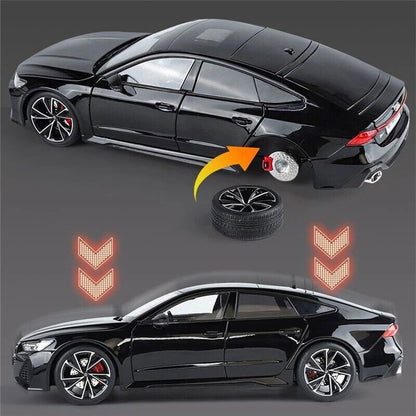 Audi RS7 Sportback com Chave Remota em Escala 1:18
