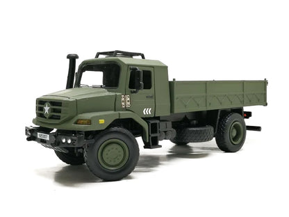 Caminhão Militar Verde – Miniatura 1:36 com Capota Removível
