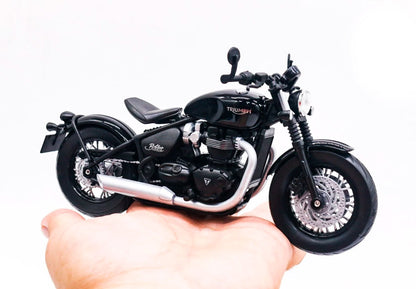 Moto Triumph Bonneville Bobber em Escala 1:12