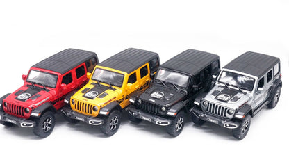 Miniatura de Jeep Wrangler Rubicon 4x4 em Escala 1:22