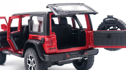Miniatura de Jeep Wrangler Rubicon 4x4 em Escala 1:22