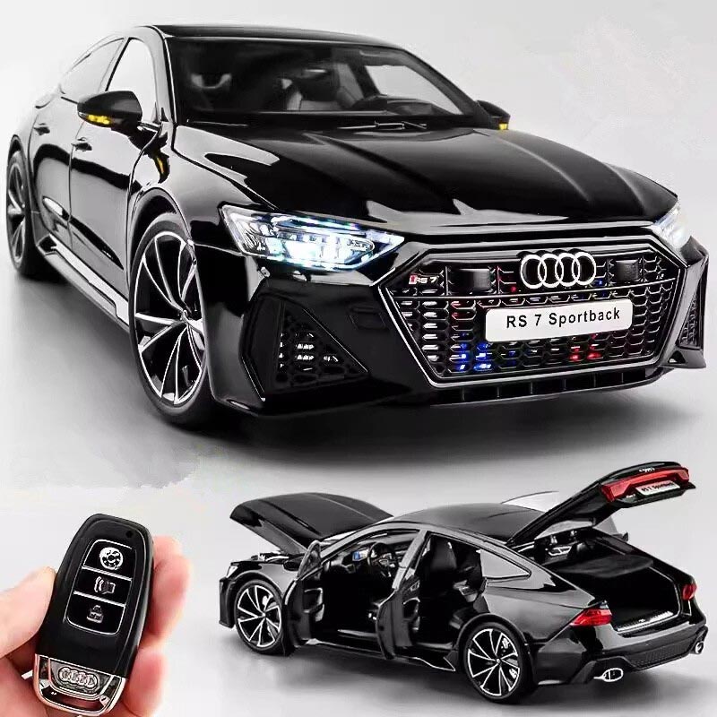 Audi RS7 Sportback com Chave Remota em Escala 1:18