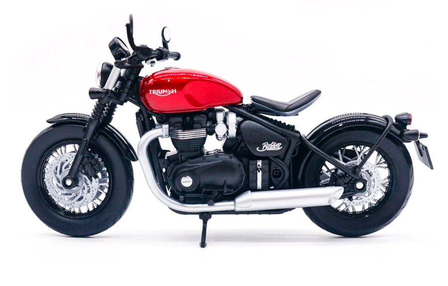 Moto Triumph Bonneville Bobber em Escala 1:12