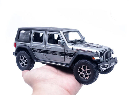 Miniatura de Jeep Wrangler Rubicon 4x4 em Escala 1:22