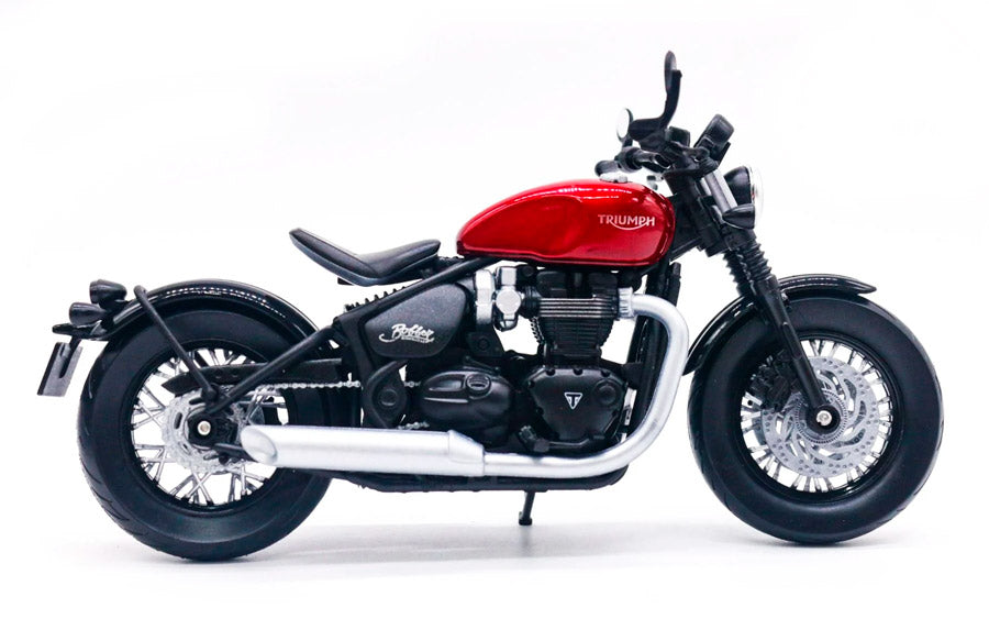 Moto Triumph Bonneville Bobber em Escala 1:12
