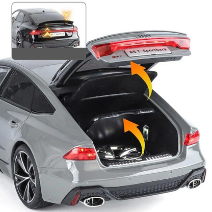 Audi RS7 Sportback com Chave Remota em Escala 1:18