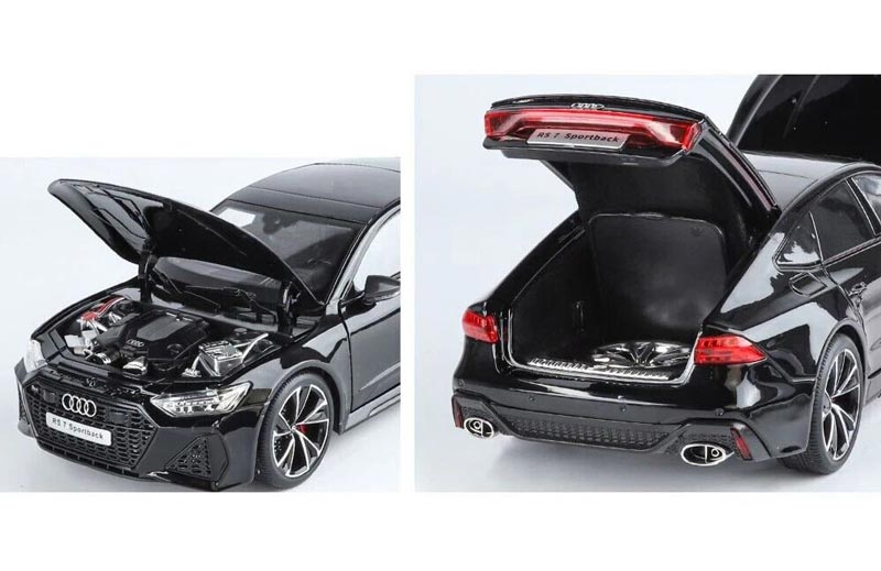 Audi RS7 Sportback com Chave Remota em Escala 1:18
