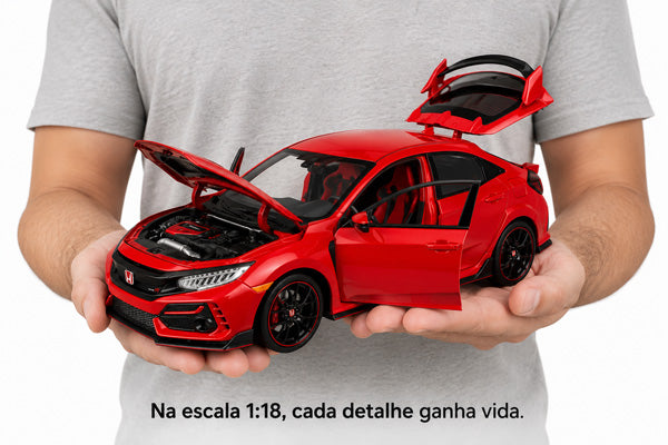 Honda Civic Type R 2020 em Escala 1:18