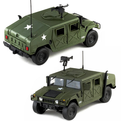 Humvee Militar KDW – Miniatura 1:18 de Alta Precisão