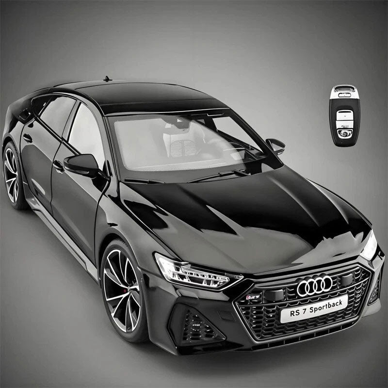Audi RS7 Sportback com Chave Remota em Escala 1:18