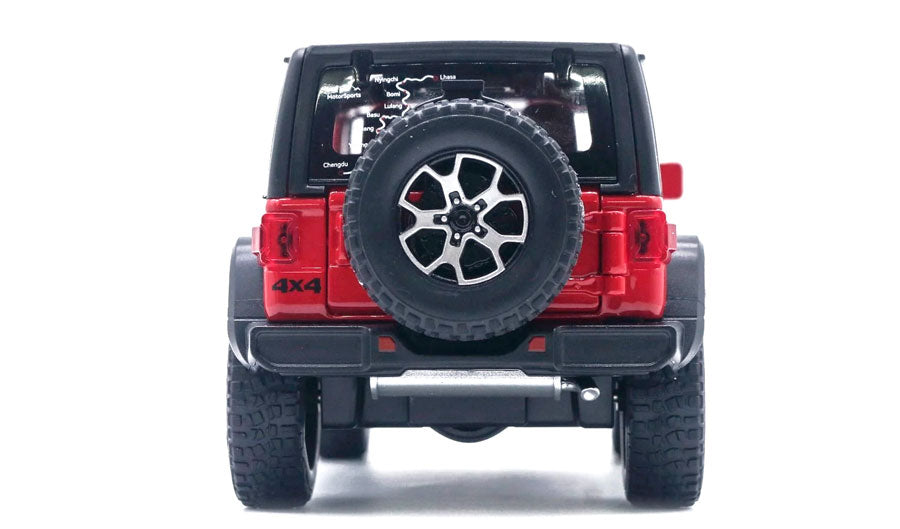Miniatura de Jeep Wrangler Rubicon 4x4 em Escala 1:22